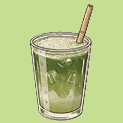 Iced matcha latte